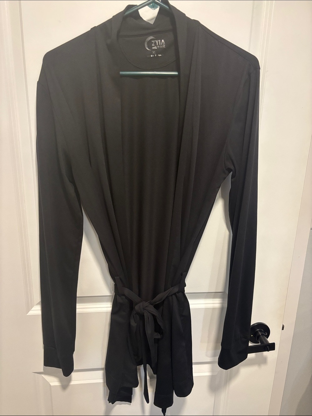 ZYIA Active Women's Black Wrap Cardigan